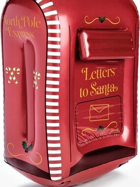FUNBOY Santa's Mailbox Inflatable Light Up Decor Inflatable Light-Up Holiday